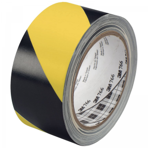 3M 766 Safety Stripe Vinyl Yellow and Black Tape for Safety Markings