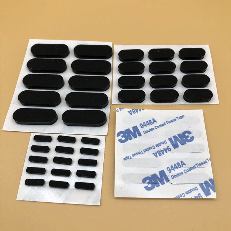 Customized Shape Silicone 3m Self Adhesive Feet Pad Die Cutting
